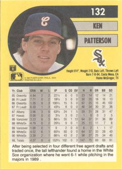 1991 Fleer #132 Ken Patterson Back