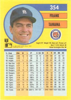 Frank Tanana - Tigers #328 Score 1991 Baseball Trading Card