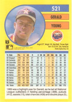 1991 Fleer #521 Gerald Young Back