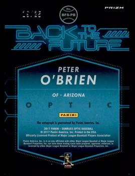 2017 Donruss Optic - Back to the Future Signatures Red #BFS-PB Peter O'Brien Back