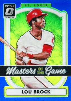 2017 Donruss Optic - Masters of the Game Blue #MG4 Lou Brock Front