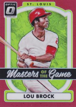 2017 Donruss Optic - Masters of the Game Red #MG4 Lou Brock Front
