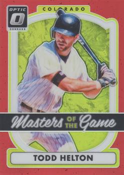 2017 Donruss Optic - Masters of the Game Red #MG13 Todd Helton Front