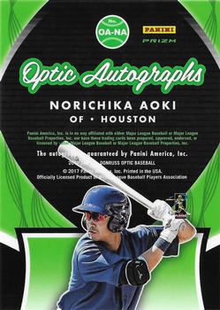 2017 Donruss Optic - Optic Autographs #OA-NA Norichika Aoki Back