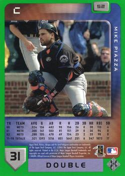 2003 Upper Deck Victory - Tier 1 Green #52 Mike Piazza Back