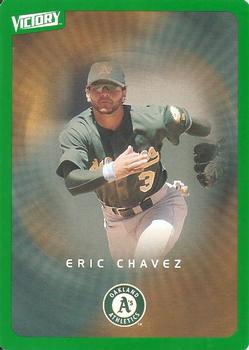 2003 Upper Deck Victory - Tier 1 Green #63 Eric Chavez Front