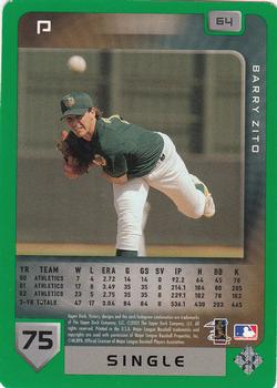 2003 Upper Deck Victory - Tier 1 Green #64 Barry Zito Back