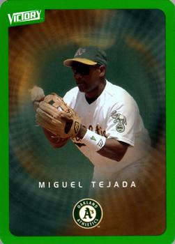 2003 Upper Deck Victory - Tier 1 Green #65 Miguel Tejada Front
