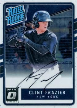 2017 Donruss Optic - Rated Rookies Signatures #RRS-CL Clint Frazier Front