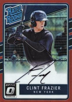 2017 Donruss Optic - Rated Rookies Signatures Red #RRS-CL Clint Frazier Front