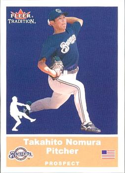 2002 Fleer Tradition Update #U14 Takahito Nomura Front