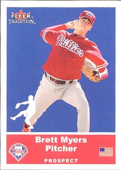 2002 Fleer Tradition Update #U98 Brett Myers Front