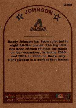 2002 Fleer Tradition Update #U350 Randy Johnson Back
