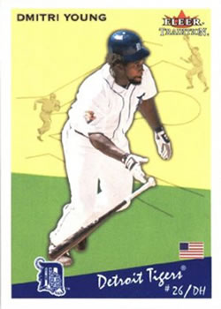 2002 Fleer Tradition Update #U192 Dmitri Young Front