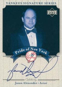 2003 Upper Deck Yankees Signature Series - Pride of New York Autographs #PN-JA Jason Alexander Front