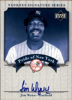 2003 Upper Deck Yankees Signature Series - Pride of New York Autographs #PN-JW Jim Wynn Front