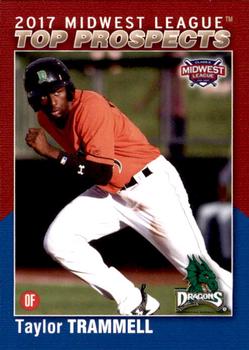 2017 Choice Midwest League Top Prospects #11 Taylor Trammell Front