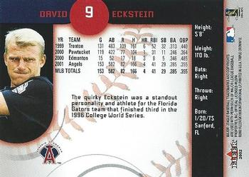 2002 Fleer Triple Crown #9 David Eckstein Back