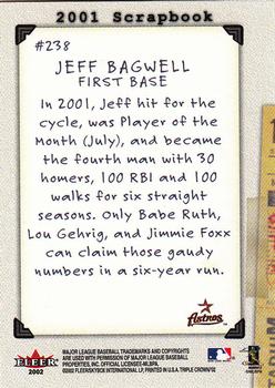 2002 Fleer Triple Crown #238 Jeff Bagwell Back