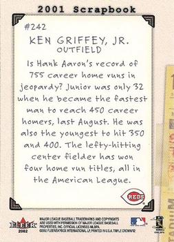2002 Fleer Triple Crown #242 Ken Griffey Jr. Back