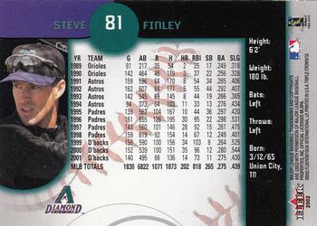 2002 Fleer Triple Crown #81 Steve Finley Back