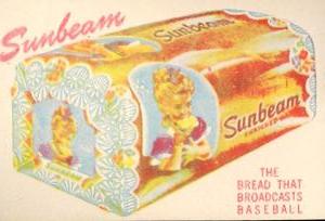 1947 Sunbeam Bread Sacramento Solons #NNO Johnny Rizzo Back