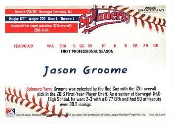 2016 Grandstand Lowell Spinners Update #NNO Jason Groome Back