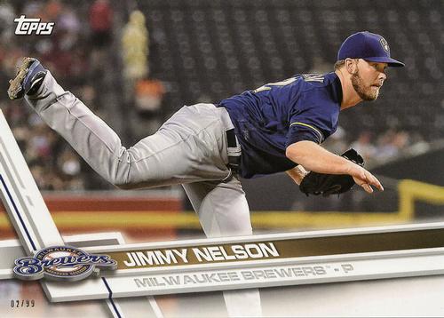 2017 Topps Milwaukee Brewers 5x7 #MIL-4 Jimmy Nelson Front