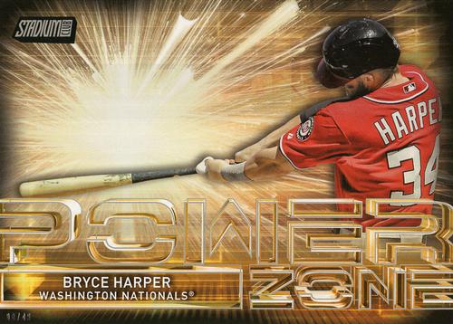 2017 Stadium Club Power Zone 5x7 #PZ-BH Bryce Harper Front