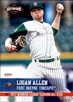 2017 Choice Midwest League All-Stars #14 Logan Allen Front