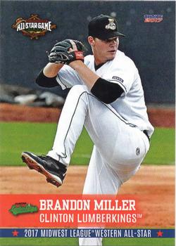 2017 Choice Midwest League All-Stars #48 Brandon Miller Front