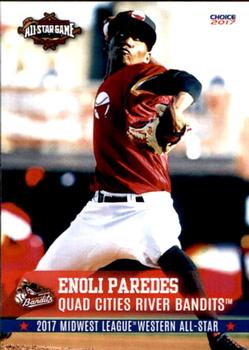 2017 Choice Midwest League All-Stars #62 Enoli Paredes Front