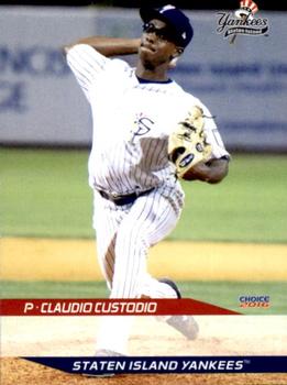 2016 Choice Staten Island Yankees #5 Claudio Custodio Front