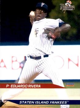 2016 Choice Staten Island Yankees #34 Eduardo Rivera Front