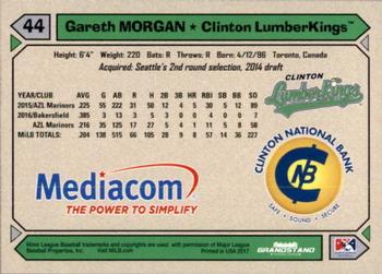 2017 Grandstand Clinton LumberKings #NNO Gareth Morgan Back