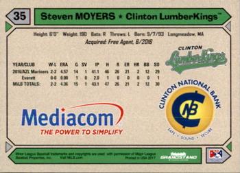 2017 Grandstand Clinton LumberKings #NNO Steven Moyers Back