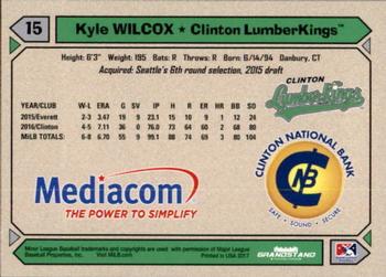2017 Grandstand Clinton LumberKings #NNO Kyle Wilcox Back