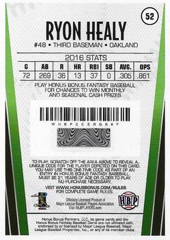 2017 Honus Bonus Fantasy Baseball #52 Ryon Healy Back