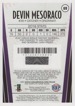 2017 Honus Bonus Fantasy Baseball #69 Devin Mesoraco Back