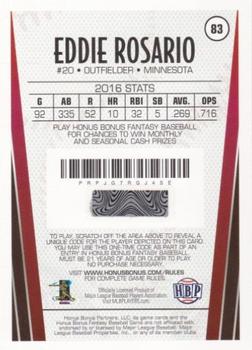 2017 Honus Bonus Fantasy Baseball #83 Eddie Rosario Back