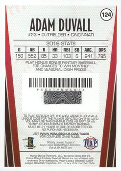 2017 Honus Bonus Fantasy Baseball #124 Adam Duvall Back
