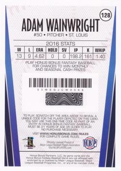 2017 Honus Bonus Fantasy Baseball #128 Adam Wainwright Back