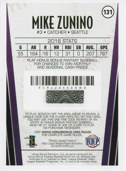 2017 Honus Bonus Fantasy Baseball #131 Mike Zunino Back