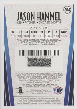 2017 Honus Bonus Fantasy Baseball #304 Jason Hammel Back