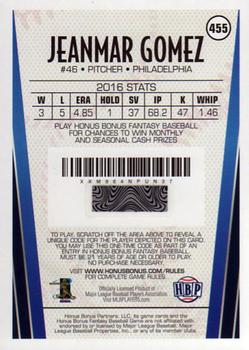2017 Honus Bonus Fantasy Baseball #455 Jeanmar Gomez Back