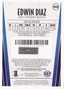 2017 Honus Bonus Fantasy Baseball #459 Edwin Diaz Back