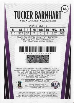 2017 Honus Bonus Fantasy Baseball - Silver Foil #66 Tucker Barnhart Back