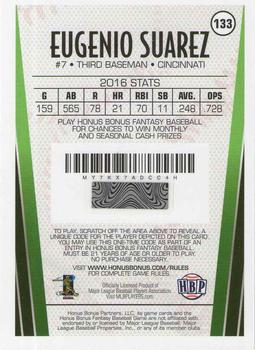 2017 Honus Bonus Fantasy Baseball - Silver Foil #133 Eugenio Suarez Back