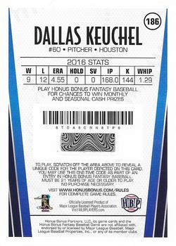 2017 Honus Bonus Fantasy Baseball - Silver Foil #186 Dallas Keuchel Back