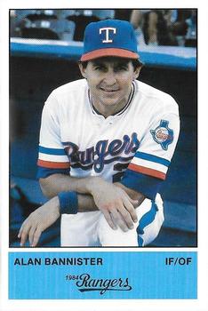 1984 Jarvis Press Texas Rangers #NNO Alan Bannister Front